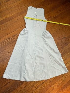 Sleeveless Light Gray A-Line Women's Dress